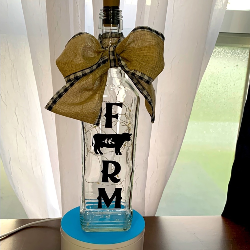 Hand Crafted ‘Farm’ Bottle lantern